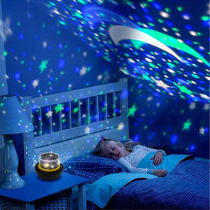 Star Night Light for Kids, Universe Night Light Projection Lamp, Romantic Star Sea Birthday New Projector lamp for Bedroom - 5 Sets of Projector Film for Free(Multi-Colored)